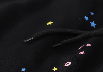 Sp5der P*nk Black Hoodie/Pants (2-Piece)