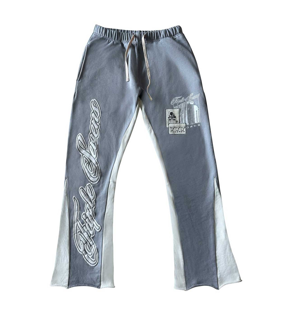 Triple Sevens Grey Flared Sweatpants