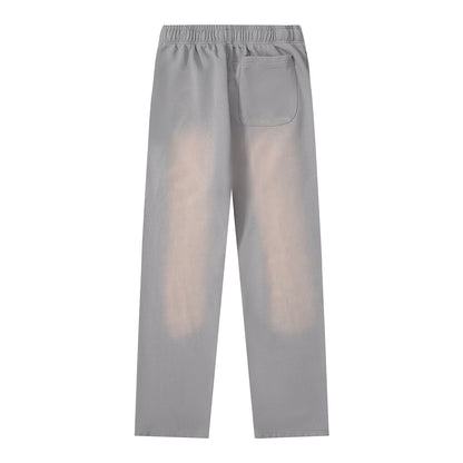 Hellstar Faded Grey Hoodie/Pants With Pink Logo (2-Piece)