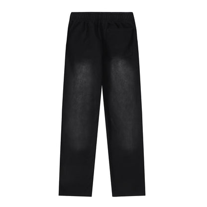Hellstar Faded Black Hoodie/Pants With Grey Logo (2-Piece)