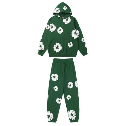 Denim Tears Cotton Wreath High Quality Variety Set Hoodie/Pants (2-piece)